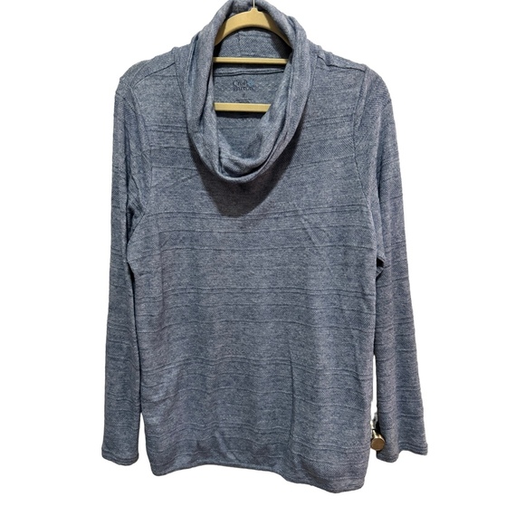 croft & barrow Sweaters - Croft & Barrow - Light Blue cowl neck tunic Sweater - Size XL